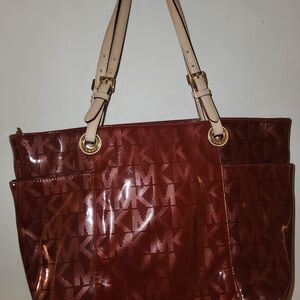 Michael Kors Glossy Red Crossbody Bag
